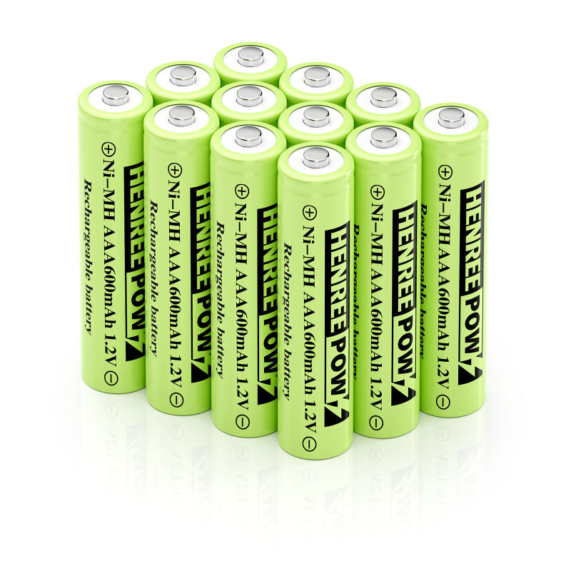 Henreepow 1.2V 600mAh AA NI-MH Baterias recarregáveis