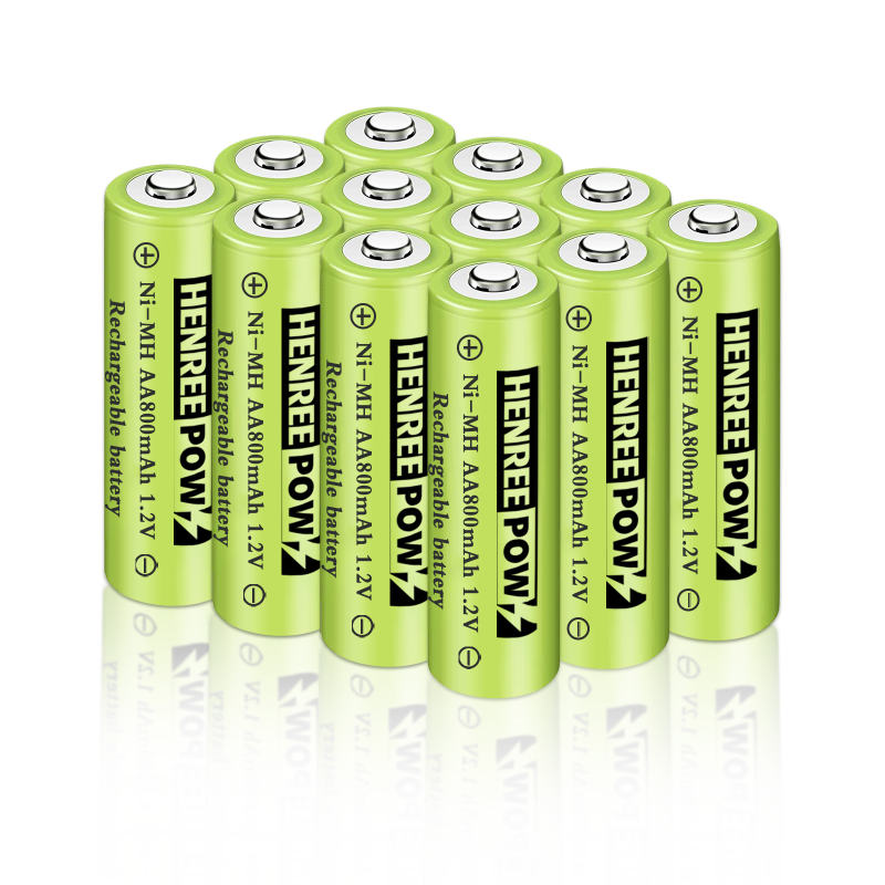 Henreepow 1.2V 600mAh AA NI-MH Baterias recarregáveis